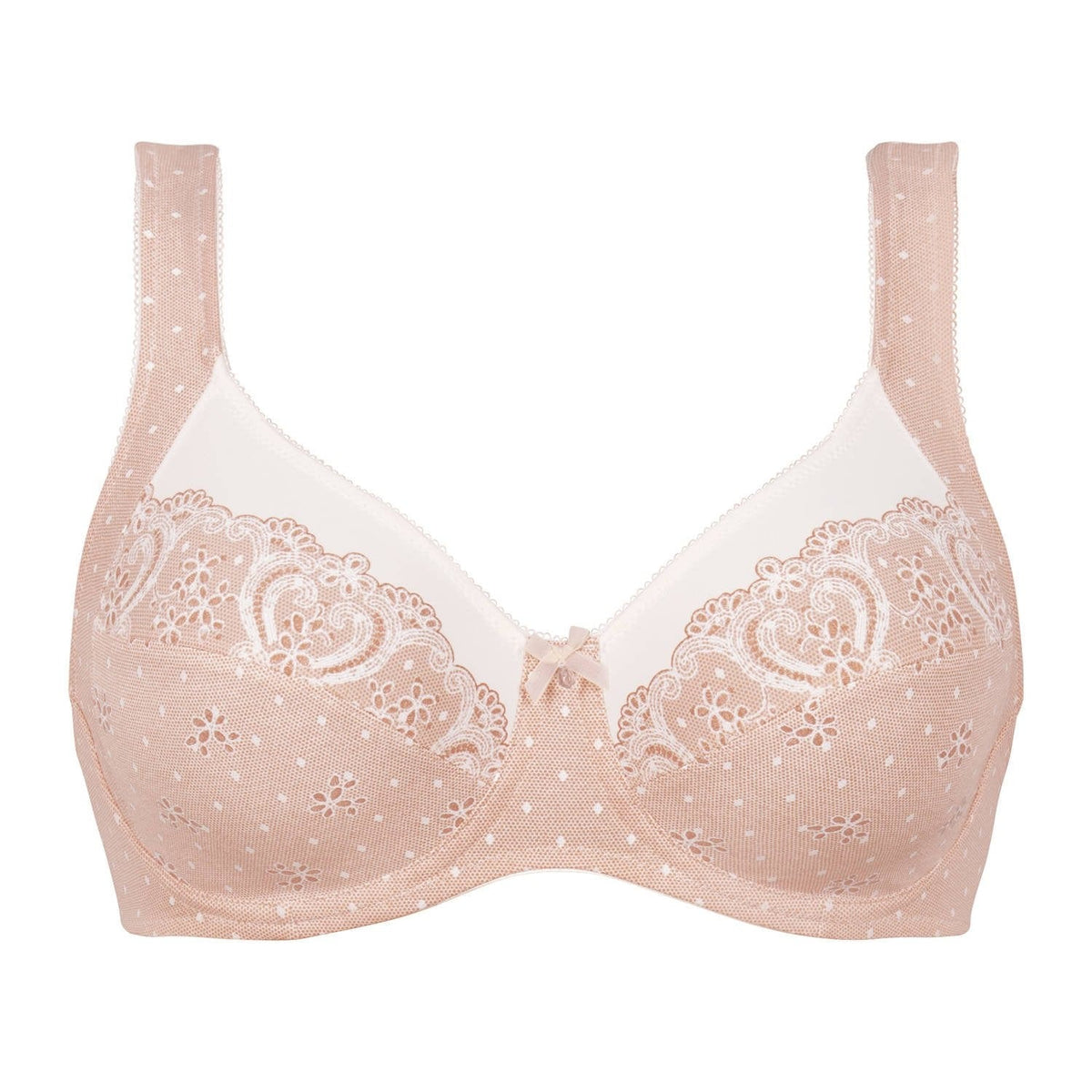 Anita Belvedere Underwired Bra Powder Peach close up | EnVie Lingerie