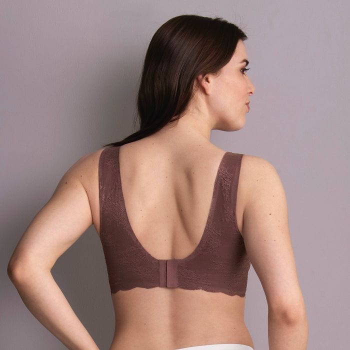 Anita Essential Lace Bralette in Berry Back View | EnVie Lingerie