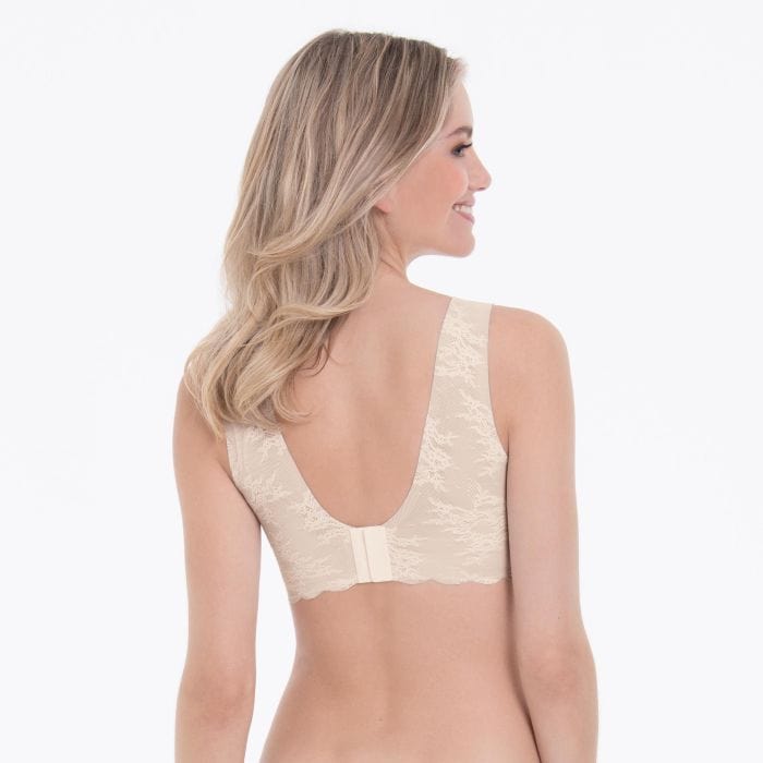 Anita Essential lace Bralette Crystal Back view | EVie Lingerie