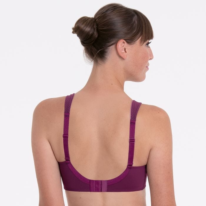 Anita Leni Mastectomy Bra Plum Back view | EnVie Lingerie