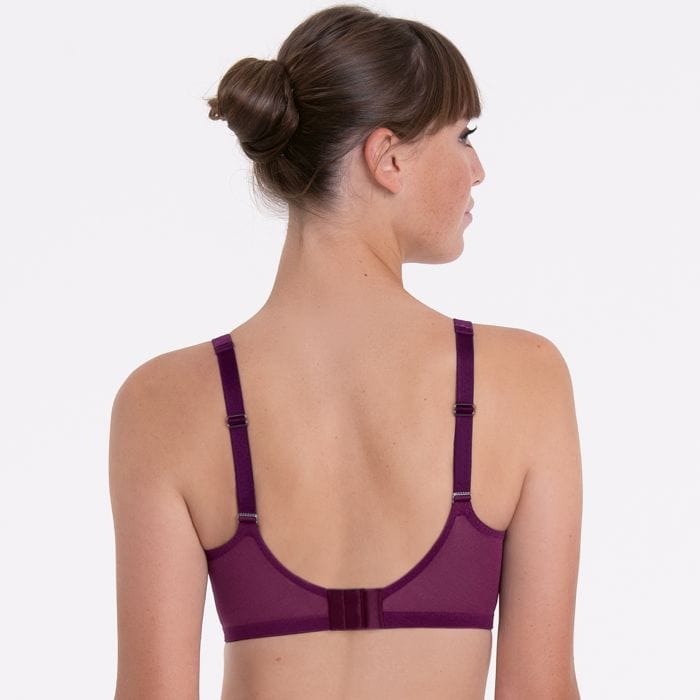 Anita Rosemary mastectomy bra Purple Back view | EnVie lingerie