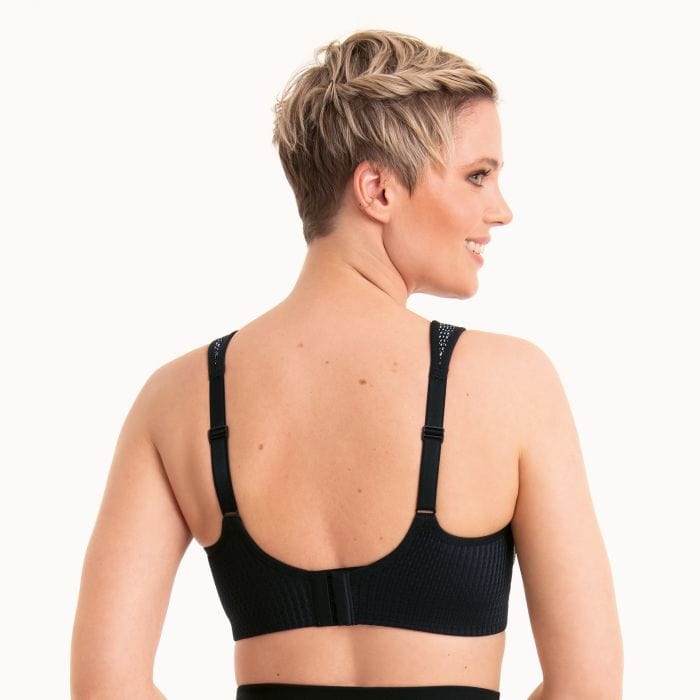 Anita sports Bra air Control Deltapad Back View in Bubble Grey | EnVie Lingerie