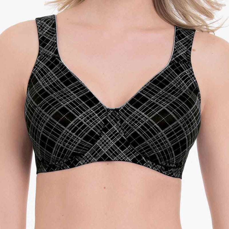 Anita Bras Anita Rosa Faia Twin Art Soft Bra Black/Grey