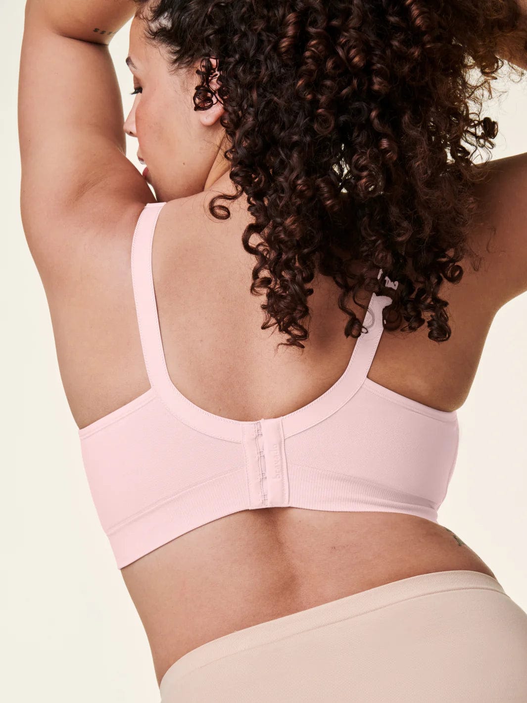 Bravado body Silk Seamless Bra Back View Chalk Pink | EnVie Lingerie