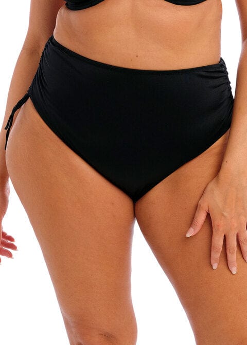 Fantasie Swimwear Elomi Plain Sailing Black Adjustable HIgh Waist Bikini Brief