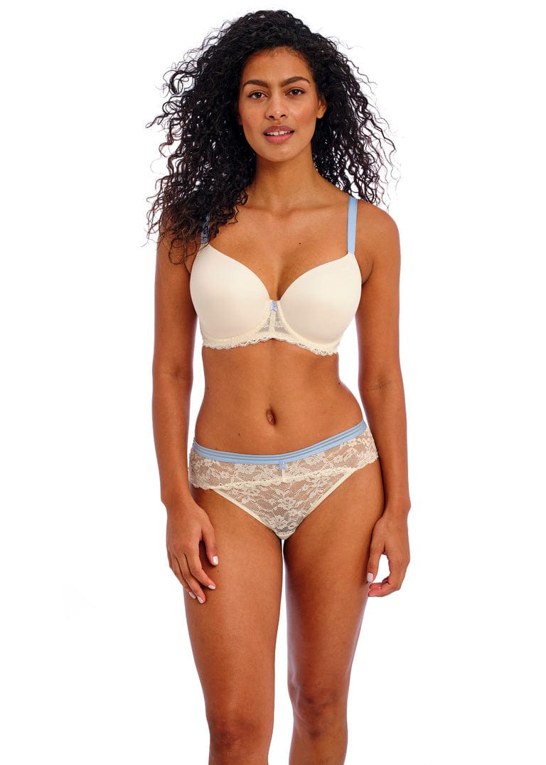 Freya Lingerie Offbeat Underwired Moulded Demi T-Shirt Bra in Something blue | EnVie Lingerie