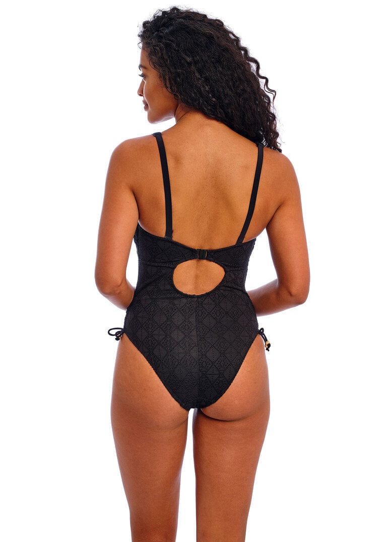 Freya Swim Nomad Nights Black underwired Swimsuit Back View