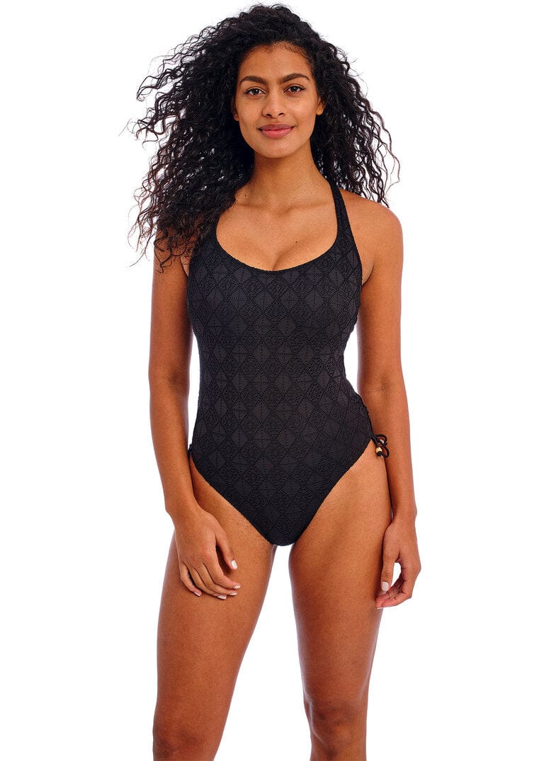 Fraya Swim Nomad Nights Black Underwired Swimsuit Front view