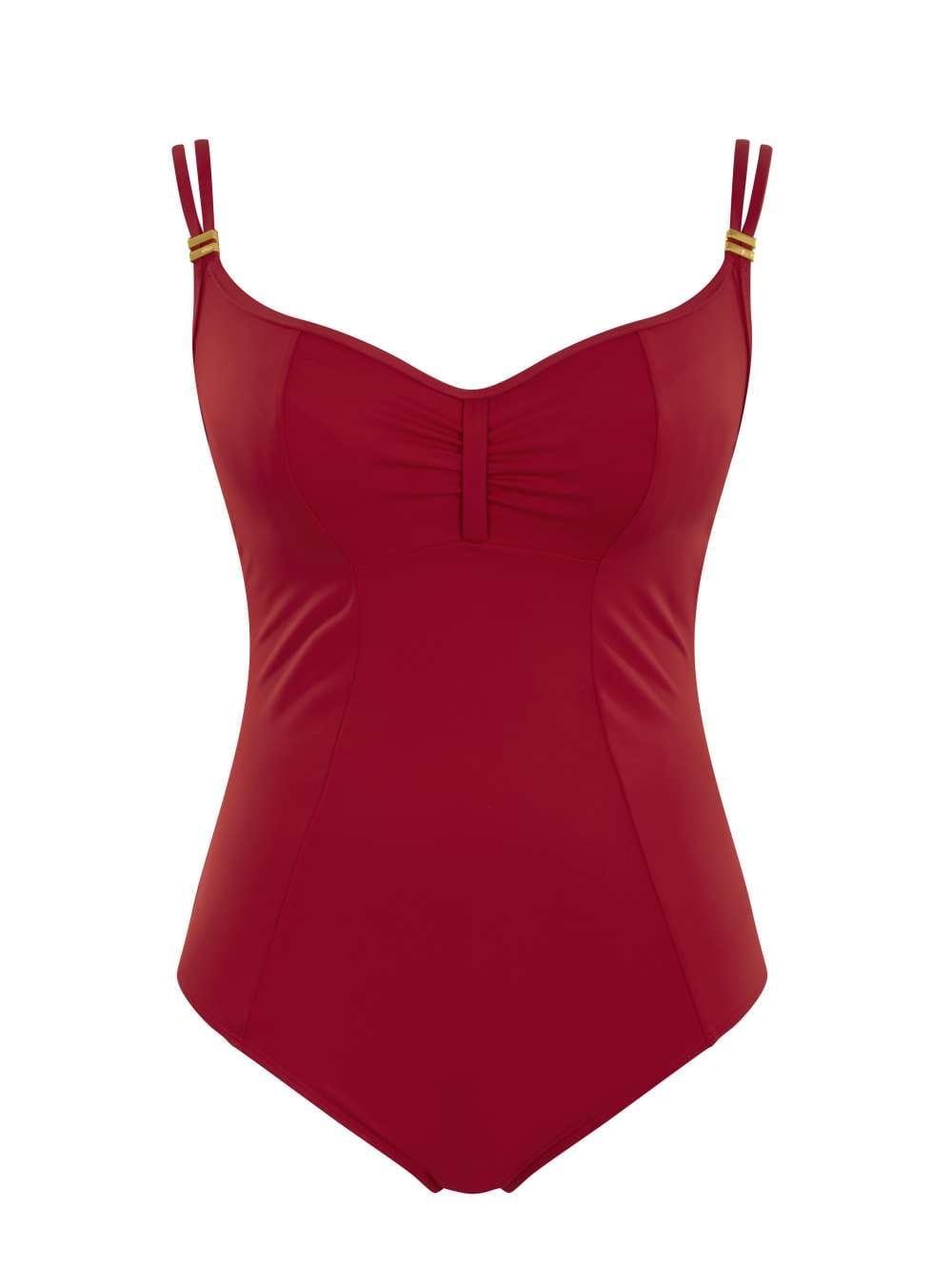 Panache Swimwear Panache Anya Riva Balconnet Underwired Swimsuit Red