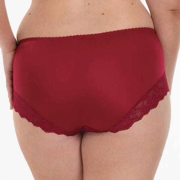 Anita Rosa Faia Bobette High Waist Brief 1389 Ruby Red Back View | EnVie Lingerie