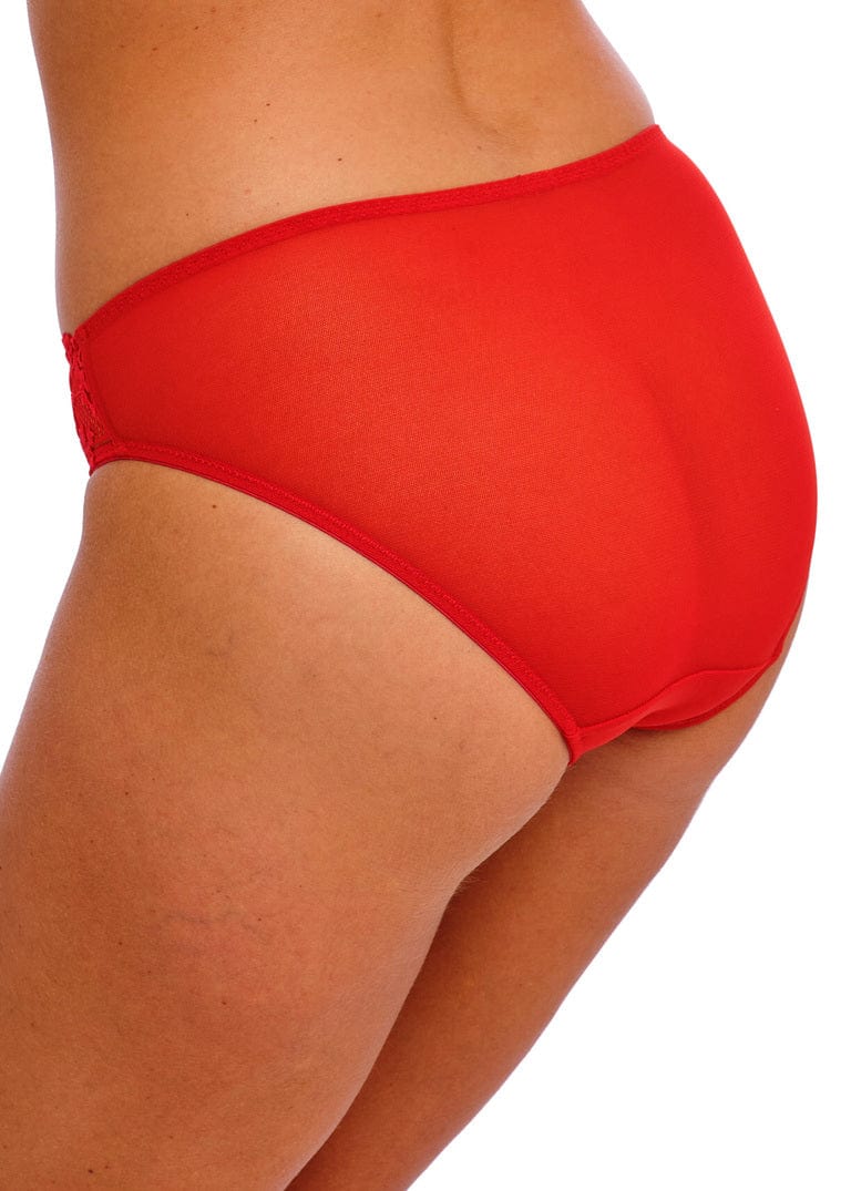 Wacoal Embrace lace Brief Equestrian Red Back | EnVie Lingerie 