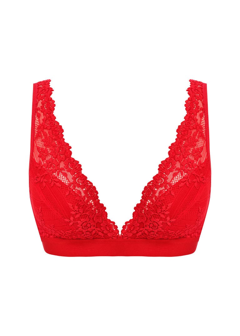 Wacoal Embrace Lace Equestrian Red Bralette | EnVie Lingerie