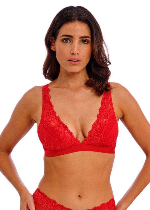 Wacoal Embrace Lace Equestrian Red Bralette | EnVie Lingerie