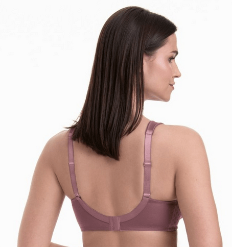 Anita Mastectomy Bra Lisa Dark Rose back view | EnVie Lingerie