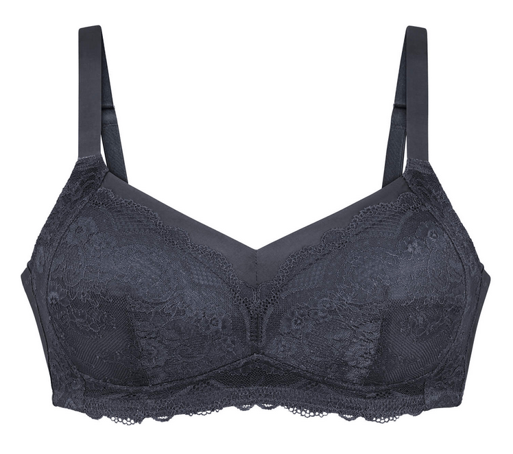 Anita Padded Lace Mastectomy Bra in Shadow Grey | EnVie Lingerie