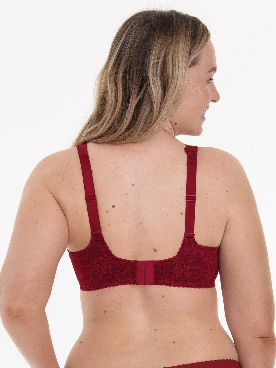 Anita Rosa Faia Rube Red Bobette Bra back view | EnVie Lingerie