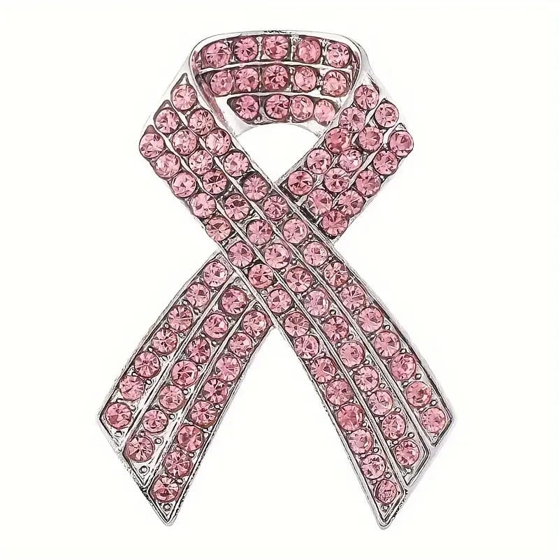 Pink Ribbon Brooch