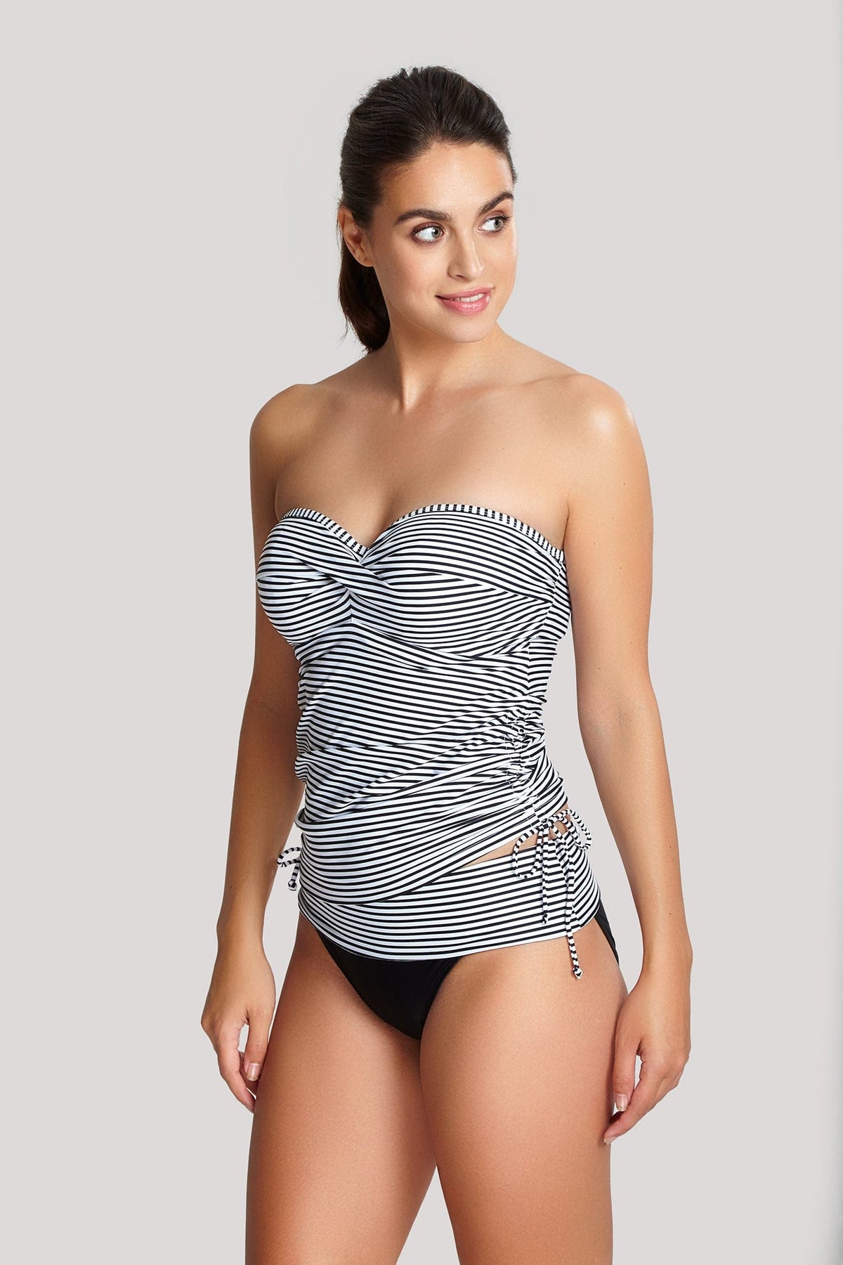 Panache Swimwear Anya Stripe Bandeau Strapless Tankini Top