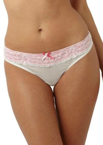 Panache Thongs 12 / Ivory/Raspberry Panache Sophie Thong