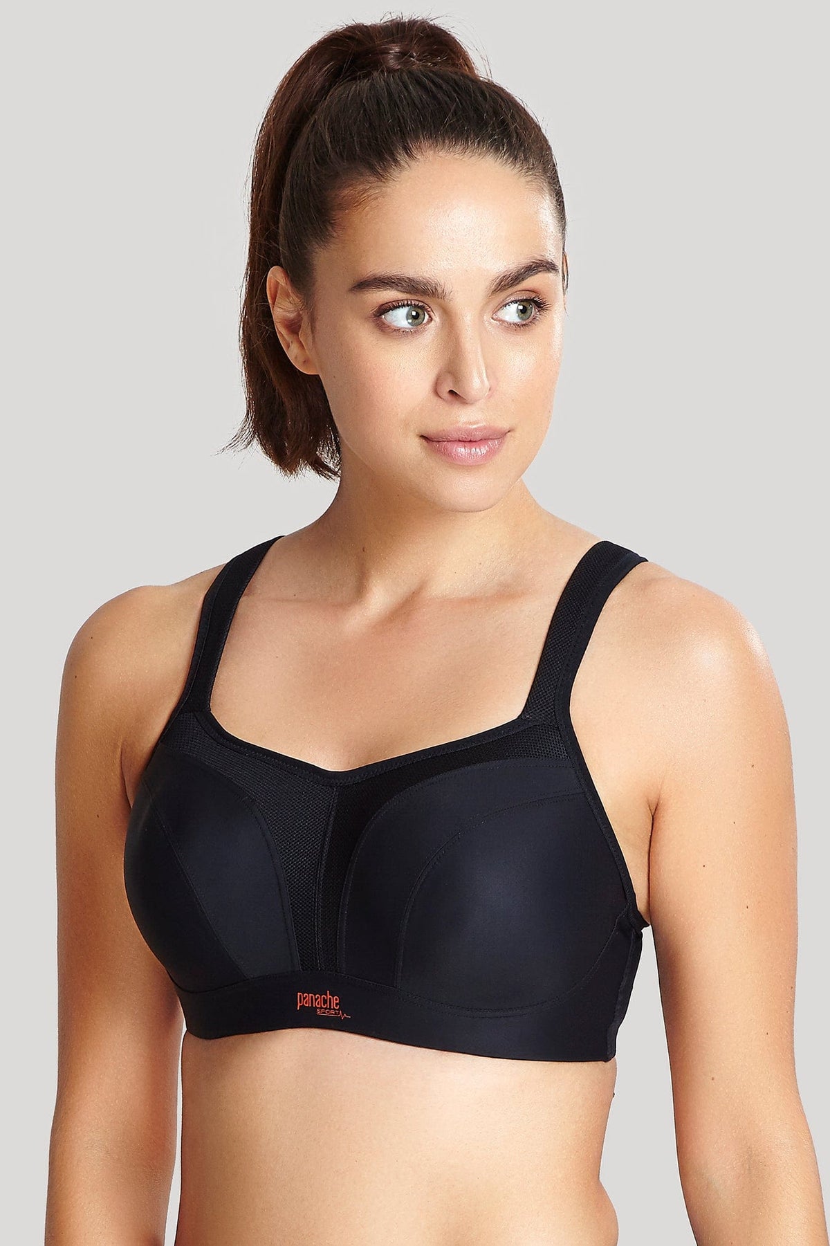 Panache Bras 28DD / Black / 58% Polyamide 25% Polyester 17% Elastane Panache Underwired Sports Bra Black