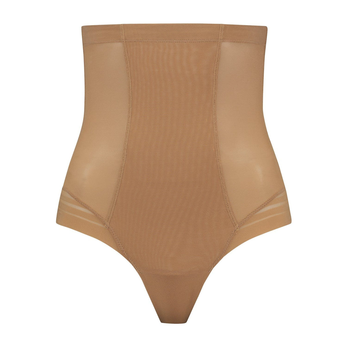 Bye Bra Thongs Light Brown / S Bye Bra Powermesh High Waist Thong