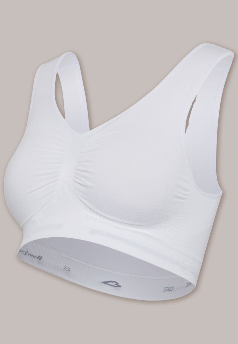 White seamless padded nursing bra (Carriwell) ❤️